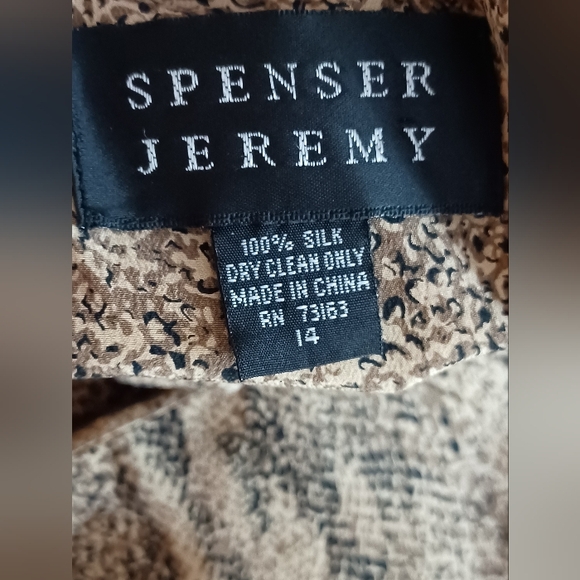 Like new SPENSER JEREMY silk animal print sleeveless maxi dress - Picture 4 of 4